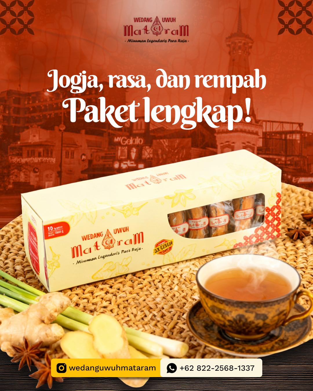 Paket lengkap produk Wedang Uwuh Mataram